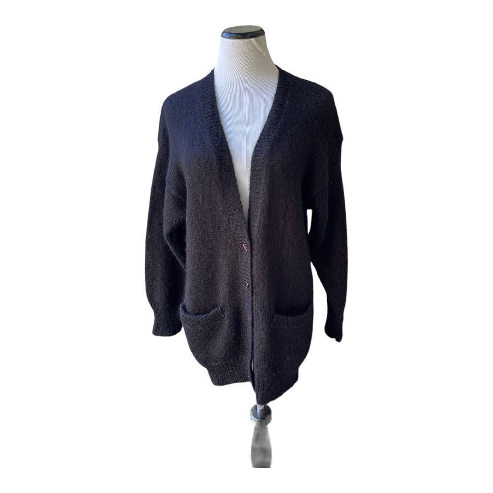 Vintage Western Connection Long Sleeve Button Front Cardigan Size M Wool Acrylic